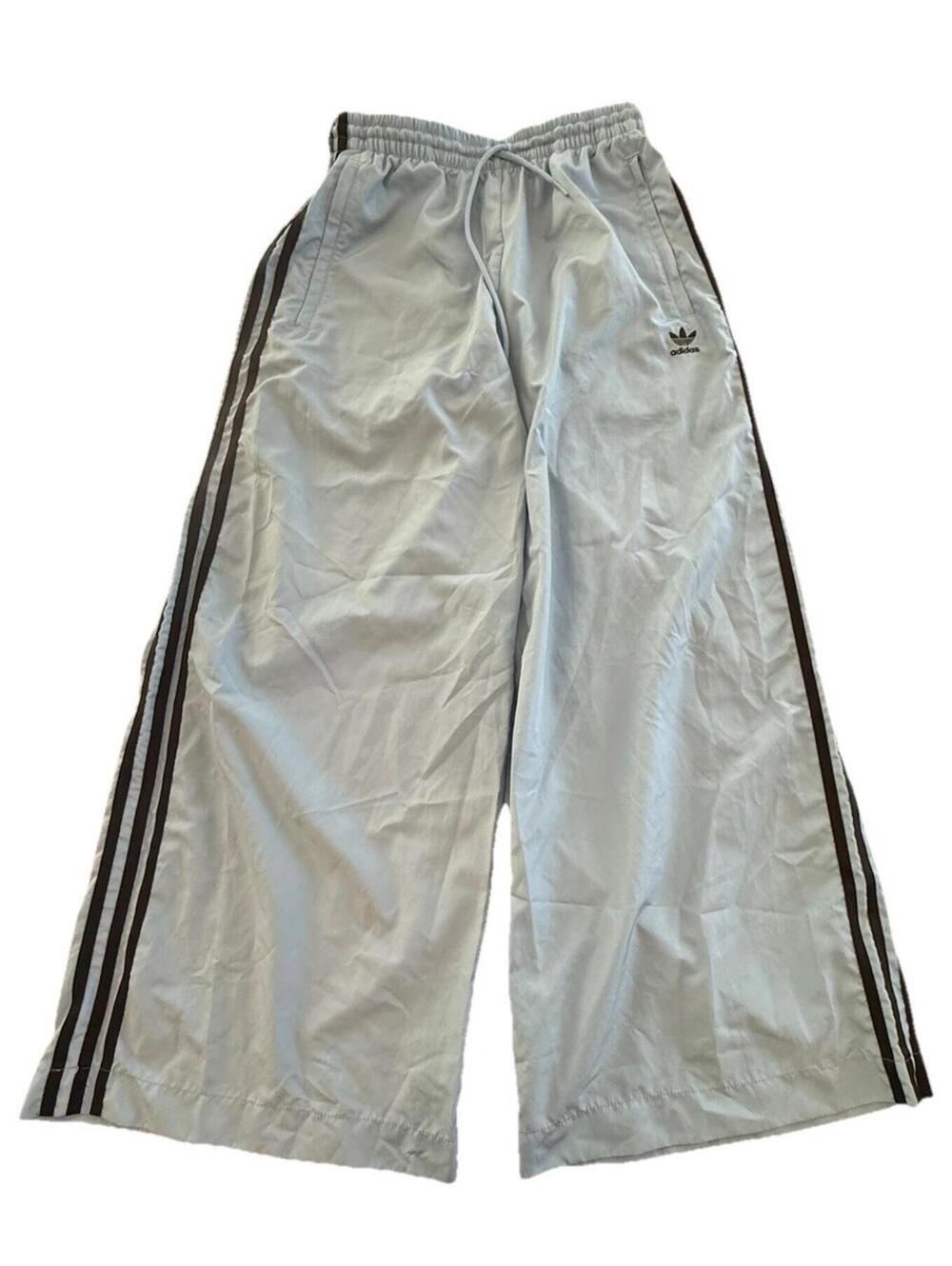 Adidas Oversized Track Pants Blue Black Size Small - Picture 3 of 9